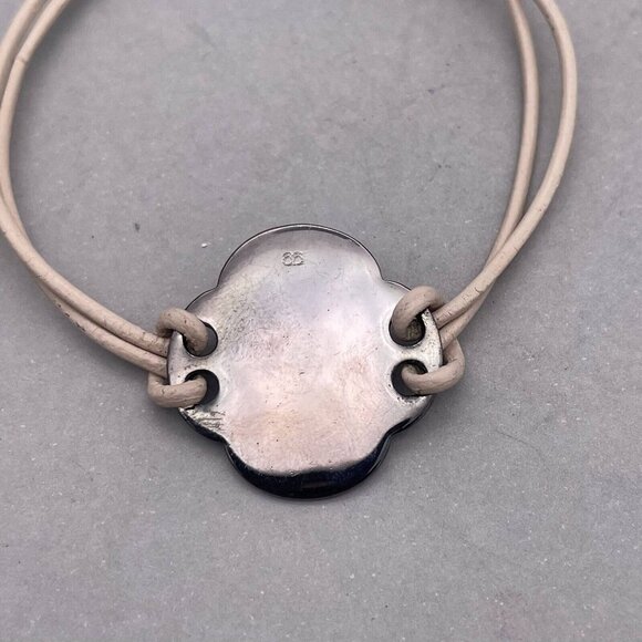 Gorjana Leather Pink Cord Bracelet Lobster Closure - Picture 7 of 7